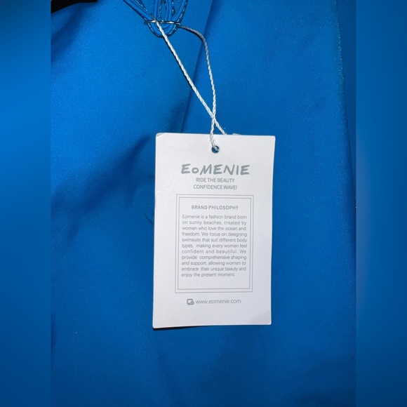 NWT Eomenie 2 piece tankini tummy control full coverage swimsuit. Size L. - Picture 7 of 14